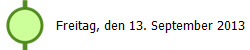 Freitag, den 13. September 2013