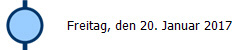 Freitag, den 20. Januar 2017