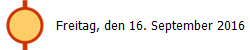 Freitag, den 16. September 2016