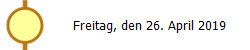 Freitag, den 26. April 2019