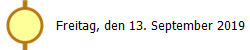 Freitag, den 13. September 2019